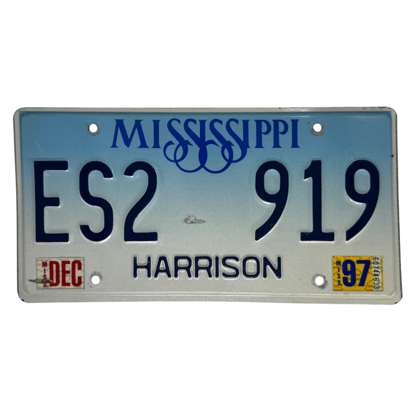 Mississippi Nummernschild Mississippi Nummernschild