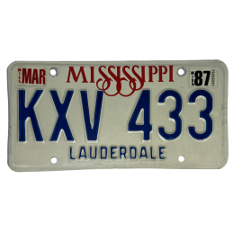 Mississippi Nummernschild