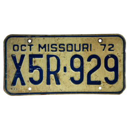 Missouri Nummernschild