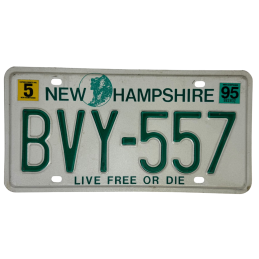 New Hampshire Nummernschild
