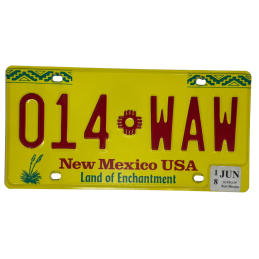 New Mexico -Nummernschild