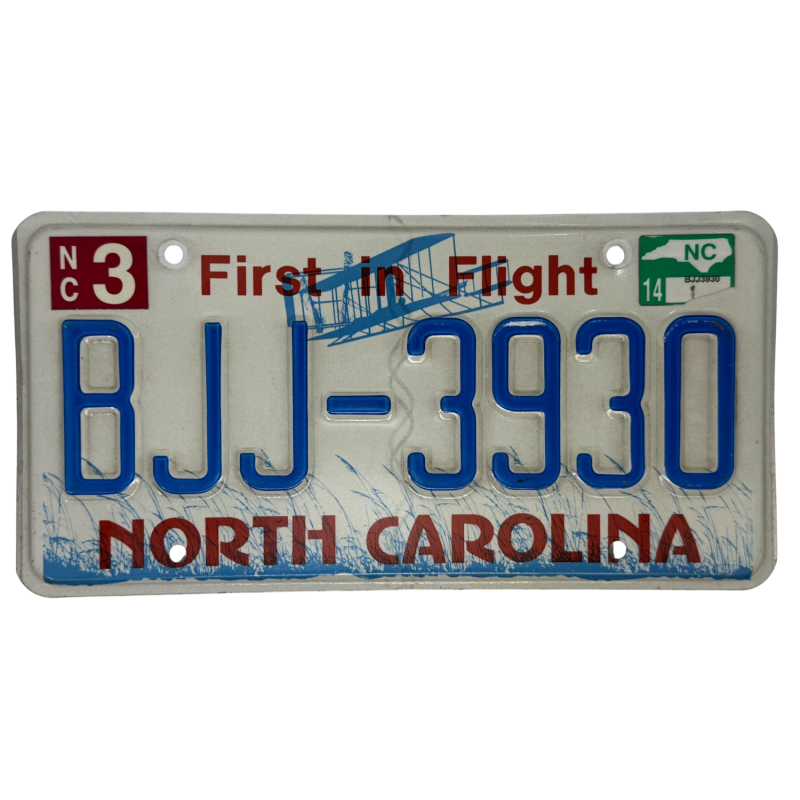 North Carolina Nummernschild North Carolina Nummernschild