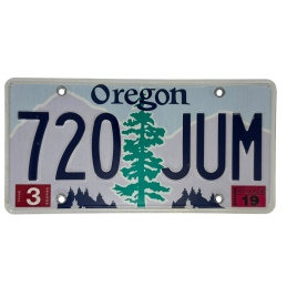 Oregon -Nummernschild