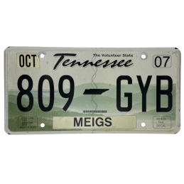 Tennessee -Nummernschild
