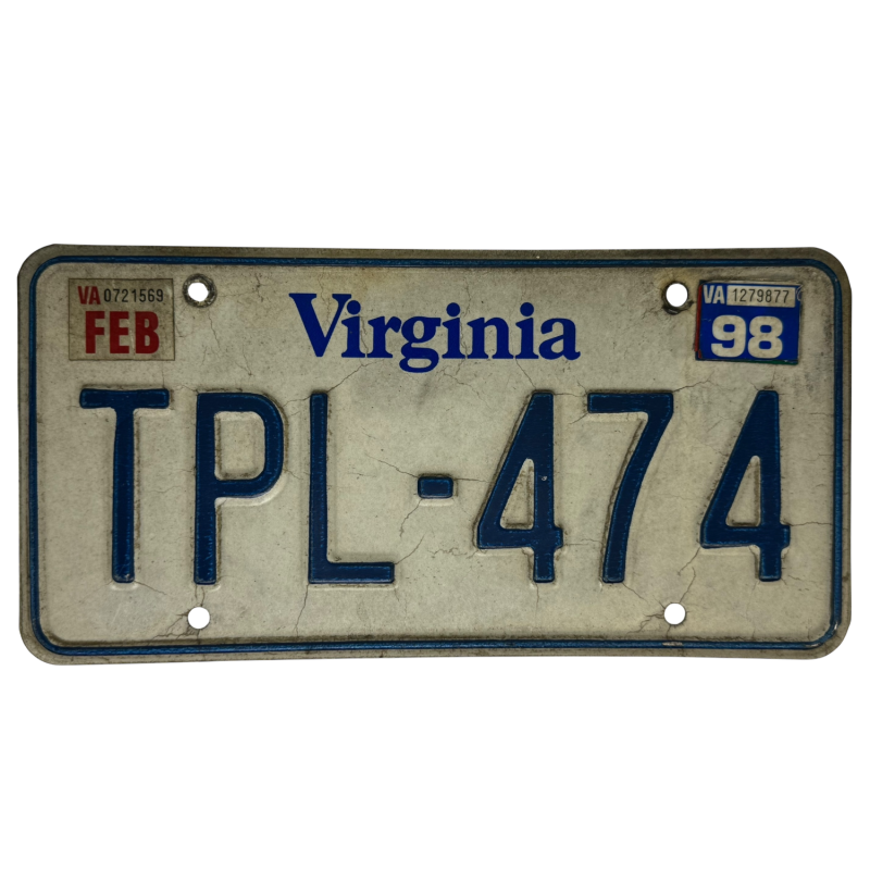 Virginia license plate