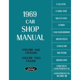 1969 Ford Werkstatthandbuch – 5 Bände / Detroit Iron Publishing DPRF2069SM