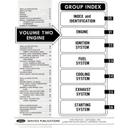 Ford Car Shop Manual - 5 Volumes 1970