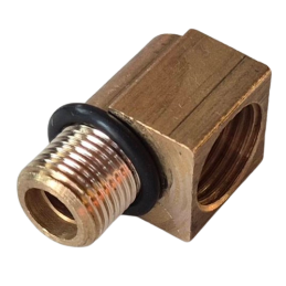 Accesorio para línea de enfriador de aceite de transmisión NPSM en ángulo de 90° 64-73