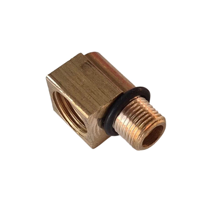 Fitting for transmission oil cooler line NPSM angled 90° 64-73