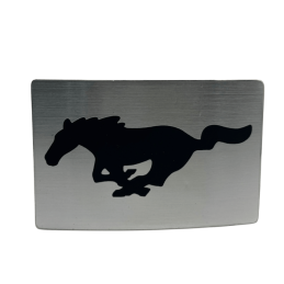 Gürtelschnalle Ford Mustang – Minimalistisches Running Pony