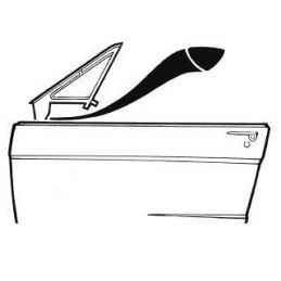 1967 1968 Ford Mustang Dichtungen Dreiecksfenster Tür vorne / C6OZ-6322280