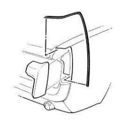 1964 - 1966 Ford Mustang Dichtungen Gussecken hinten / C5ZZ-6527802-C