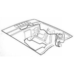 1967 1968 Ford Mustang Schlauchsatz Wischwasser / C7ZZ-17601-5