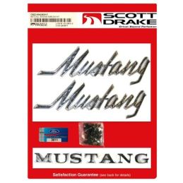 1969 - 1972 Ford Mustang Emblem Set alle Karosserie- und Motorvarianten / C9ZZ-6540282KIT