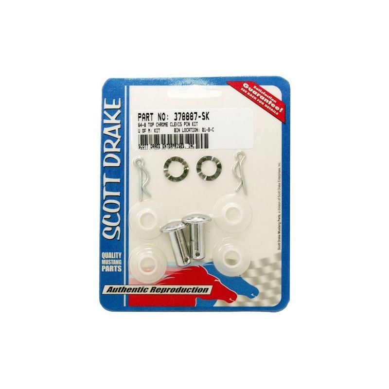 Hinge bolt hydraulic cylinder convertible top 64-68