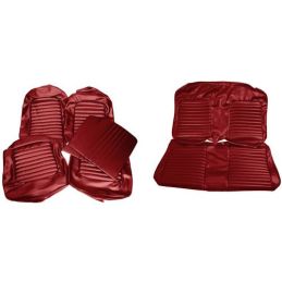 Seat covers coupe red complete 64-65