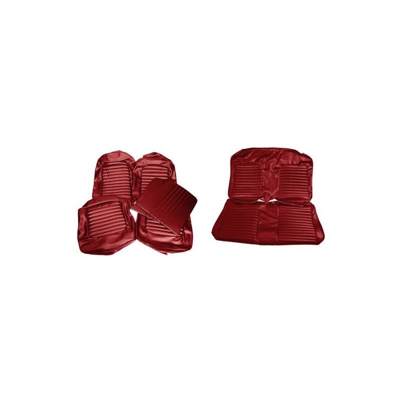 Seat covers coupe red complete 64-65