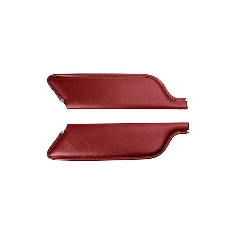 Sun visors convertible red 64-66
