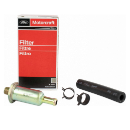 Fuel filter screwed into the original 64-73 Small Block and L6 carburetor