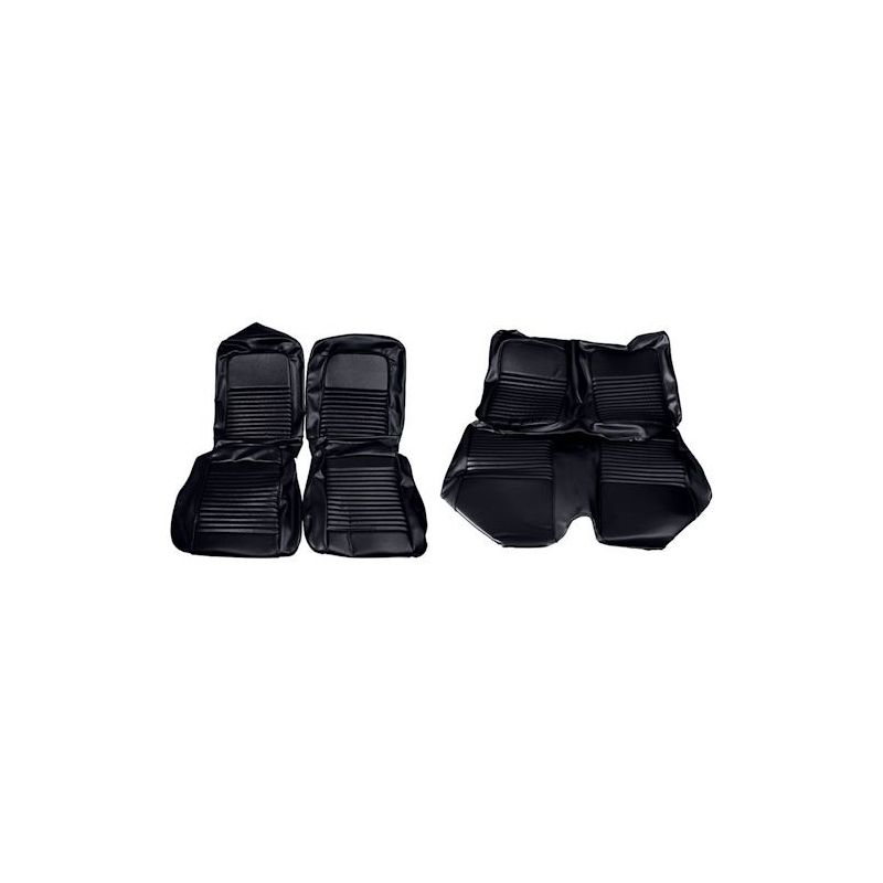 Fundas de asiento fastback negras completas 67