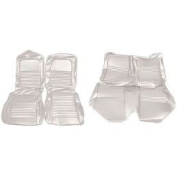 Complete white Fastback seat covers 67