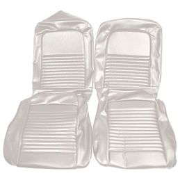 Complete white Fastback seat covers 67