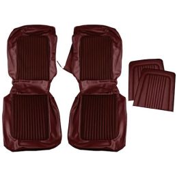 Seat covers Coupé Maroon complete 68