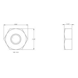 Zollmutter 12-24 (5,5 mm)
