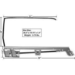 Cornice per porta finestrino destra decappottabile 67-68