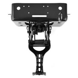 Hood latch with retaining plate 64-65