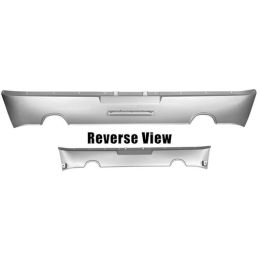 Lower rear panel with exhaust cutouts 65-66