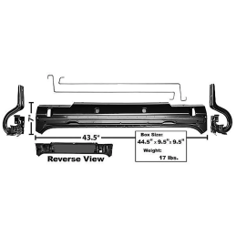 Trunk closure panel set upper Fastback 71-73