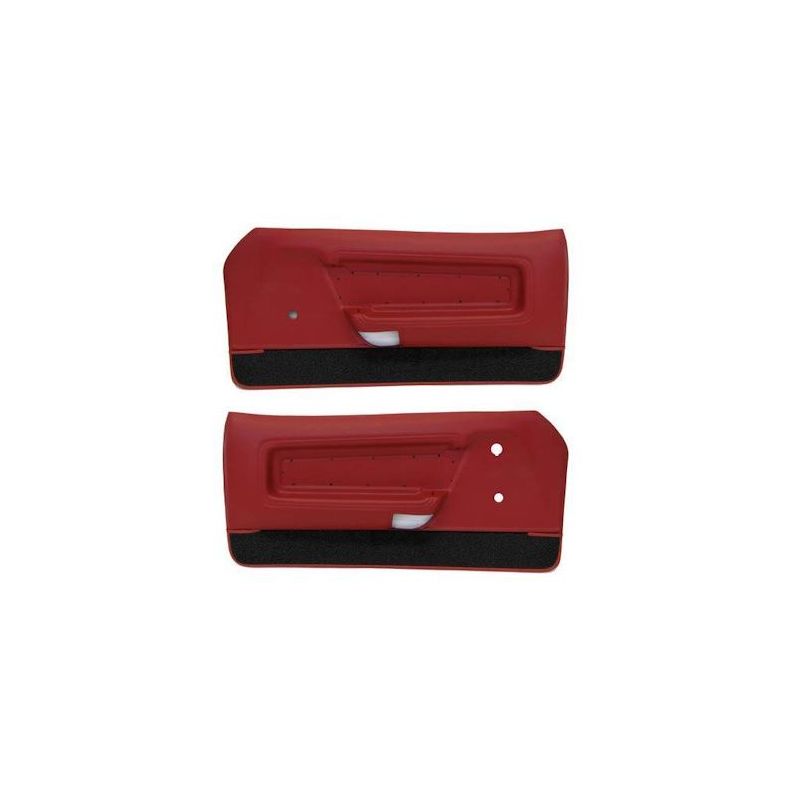 Pannelli porta Deluxe, rosso vermiglio con nero, 71-73