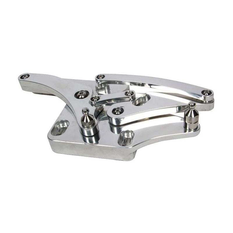 Haubenscharniere Aluminium Billet (paar) 64-66