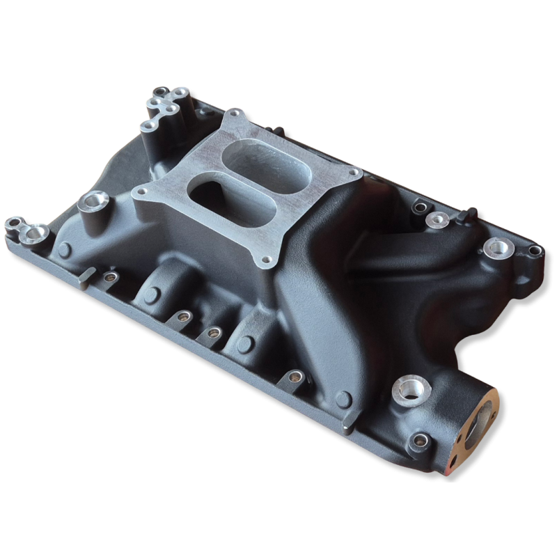 Intake manifold 351W 4V black 64-73