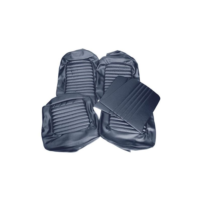 1967 Ford Mustang Fastback Sitzbezüge Blau Komplettsatz / 067744BLUE