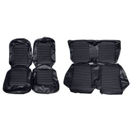 Seat covers coupe black complete 66
