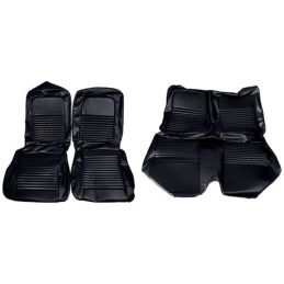 Convertible seat covers black complete 67