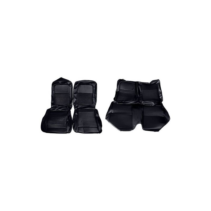 Convertible seat covers black complete 67