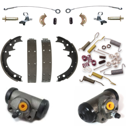 Front axle drum brake overhaul kit V8 10" 64-71