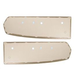 1967 Ford Mustang Türverkleidungen links rechts Standard parchment cremeweiß / 068189PARCHMENT