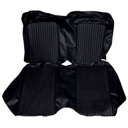 1968 Ford Mustang Cabrio Sitzbezüge Standard schwarz Vorne Hinten / 068320BLACK