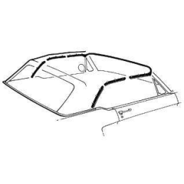 Gasket set for convertible 64-66