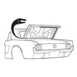 Jeu de joints pour cabriolet 64-66