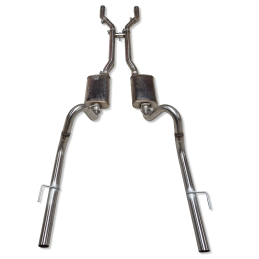 Système d'échappement 2,5" acier inoxydable style Magnaflow 64-70