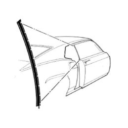 Rear right door window seal Fastback 69-70