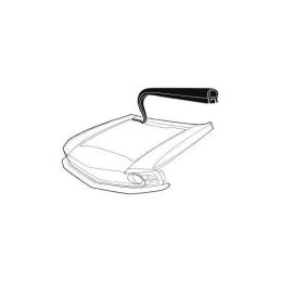 Seal wind deflector for hood 69-70