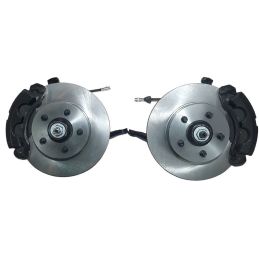 Kit di conversione freni a disco SN95 Mustang GT, scanalati, neri, 65-73