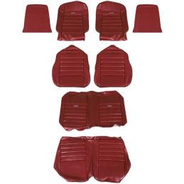 Convertible seat covers Pony red complete 66
