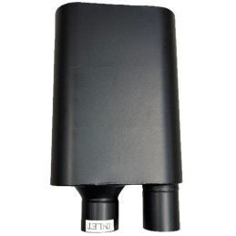 Schalldämpfer 2.5" schwarz Eleanor GT500 67-68